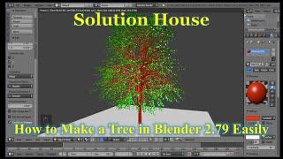 How to make Green Tree in Blender 2 79 Tree Modeling in Blender 2.79, fast and Easy Within 3 Minute