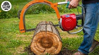 Fastest Automatic Firewood Processing Machine | Homemade Modern Wood Cutting Chainsaw Machines #13