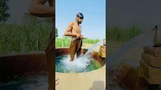 Swimming in village Tubewell swimming Tubewellswimming in #tubewell #desivlog #waterpump #viralvideo