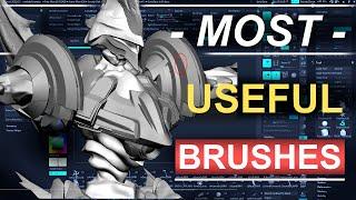 ZBrush - The Most Useful Simple Brushes (In 2 MINUTES!!)