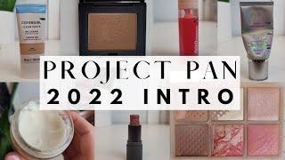 2022 project pan intro // beauty products im using up this year