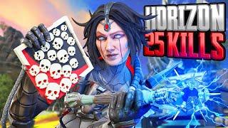 AMAZING Horizon 25 KILLS and 5,800 Damage Apex Legends Gameplay Season 22