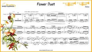 Flower Duet - Trumpet Duet with Sheet Music and Play Along