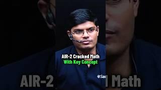 AIR-2 Cracked Maths With This | IIT Motivation Status #shorts #iitbombay #esaral