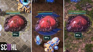 Bly's Triple Proxy Hatchery Rush - Starcraft 2: Bly vs. Strange