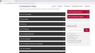 Point and Click : Accessing the Malta Matsec Past Papers on-line