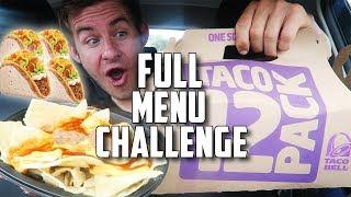 THE "SUPERCHARGED" TACO BELL MENU CHALLENGE!