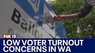 Low voter turnout concerns as primaries enter final stretch | FOX 13 Seattle