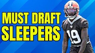 MUST DRAFT WR Sleepers for 2025 Fantasy Football  | Kyle Williams, Cedric Tillman + More!