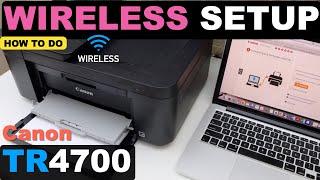 Canon Pixma TR4700, 4720, 4722, 4723, 4750i and 4751i Wireless Setup Using MacBook or Win Laptop.