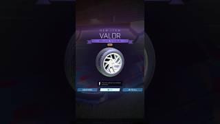 Getting the new GOLD Valor wheels in Rocket League! #Gold #rocketleague