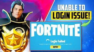 How to Fix Unable to login to Fortnite servers please try again later on PC | Fortnite Sign In Error