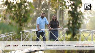 Abin & Tina | Wedding Ceremony | 29th December  2021 | NR Solutions | Live