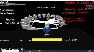 Roblox Sans VS Chara New Blaster Circle Move Showcase.