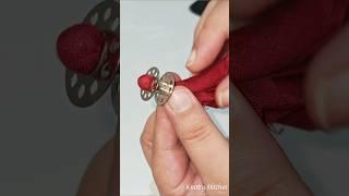 How to make perfect round potli button #shorts