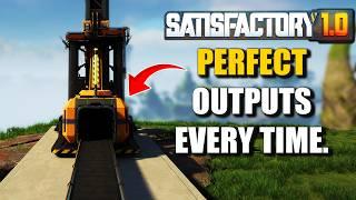 How to Centre And Merge Miner Outputs Perfectly in Satisfactory 1.0