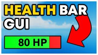 Custom Health Bar GUI - Roblox Scripting Tutorial