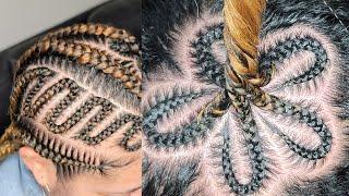 Flower braids hairstyle | snake braids with a twist