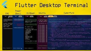 Desktop Terminal in Flutter Desktop | Windows | MacOS | Preview