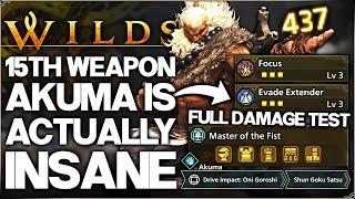 Monster Hunter Wilds - New Akuma Weapon is Almost OP - Testing, Highest Damage & Secret Moves Guide!