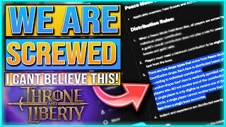 THEY HAVE RUINED TANKS - Throne And Liberty UPDATE Loot Distribution EXPLAINED