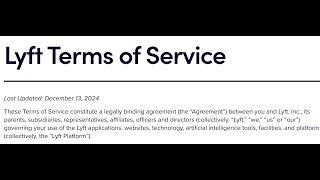 LYFT DRIVERS you have to OPT OUT of Lyft’s December 13,2024 Terms of Service update, ARBITRATION