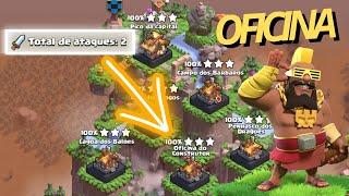 COMO LEVAR A OFICINA DO CONSTRUTOR LVL 2 COM 2 ATAQUES NO CLASH OF CLANS