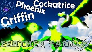 fresh greens Griffin, Cockatrice and Phoenix in feather family roblox | Multikplayer