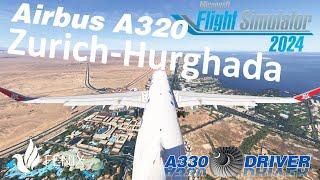 Fenix A320 | MK Studio's superb NEW ZURICH to Hurghada | Real Airbus Pilot