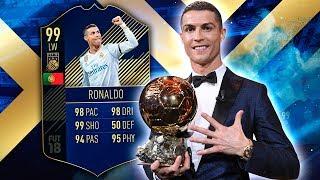 TOTY RONALDO 99! THE HIGHEST RATED CARD IN THE GAME! FIFA 18 ULTIMATE TEAM