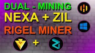 ЭКОНОМНЫЙ МАЙНИНГ NEXA+ZIL |  НАСТРОЙКА RIGEL MINER В HIVEOS И WINDOWS