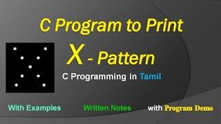 C Program to Print X Pattern | C Programming