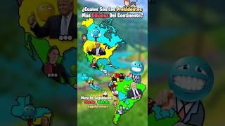 ¿Cuales Son Los Presidentes Más Odiados Del Continente?  #map #geography #countryballs #mapping