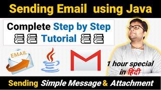 Java Email  Tutorial | Sending Attachment | Sending Text | Java Mail Tutorial in one video HINDI