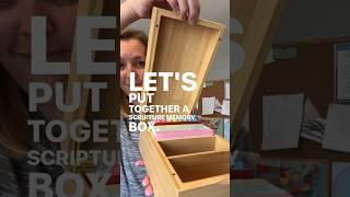 Homeschool MORNING TIME Idea || Scripture Memory Box #homeschooling #homeschool #homeschoolmama