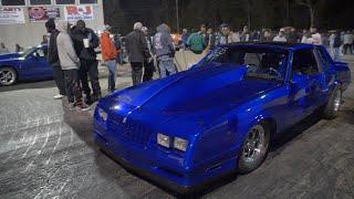 A LOAD OF NITROUS GBODYS, TURBO CARS, AND TRASH TALKING WERE AT THIS DRAG RACING NO TIME EVENT!