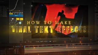 How to make VIRAL TEXT EFFECTS I After Effects Tutorial