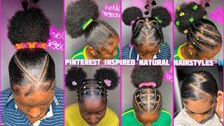 Pinterest 4𝐜 natural HAIRSTYLES + 𝐒𝐥𝐚𝐲𝐞𝐝 edges 🩵(PINTEREST HAIRSTYLES 2024)