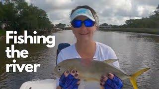 Fishing some spots in the River on the Mako Pro Skiff 15