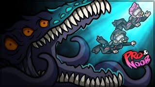 GARGANTUAN LEVIATHAN IS HERE - Pro and Noob VS Subnautica! (Return of the Ancients Mod)