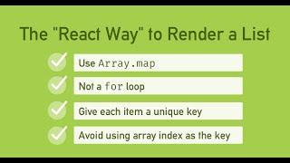 Outputting list | React Js | 2022 Crash Course