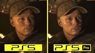 The Callisto Protocol PS5 vs PS5 Pro Performance Mode Graphics Comparison and Frame Rate Test