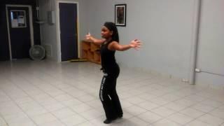 Beginner Majorette Audition Choreography from the front