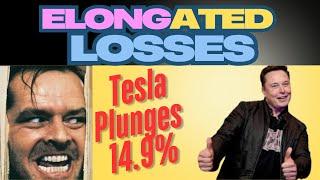 The weight of Elon & negative articles bring down TSLA. How low can it go after losing 15% today?