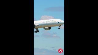 Cathay Pacific Boeing 777-367(ER) lands at ORD | The Curious Spotter #Shorts