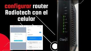 MODEM DE  CLARO DOCSIS 3 0 RADIOTECH   COMO CONFIGURARLO FACIL DESDE EL CELULAR