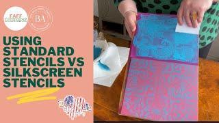 Using Standard Stencils vs Silkscreen Stencils from Dixie Belle Paint