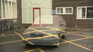 CarArt Car disappear/vanish Sarah Watson Art student Preston University BBC North West Tonight