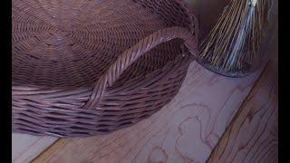 Как сплести простую крученную ручку | Weaving a twisted basket handle