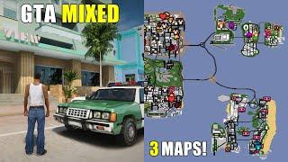 All Three GTA Maps in One Game - GTA Mixed Mod (SA_DirectX 3.0)